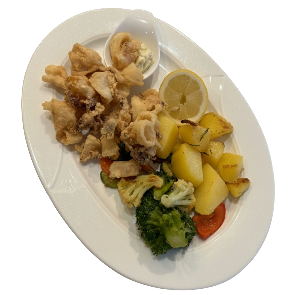 Mediterrane Meeresküche aus frischen Zutaten